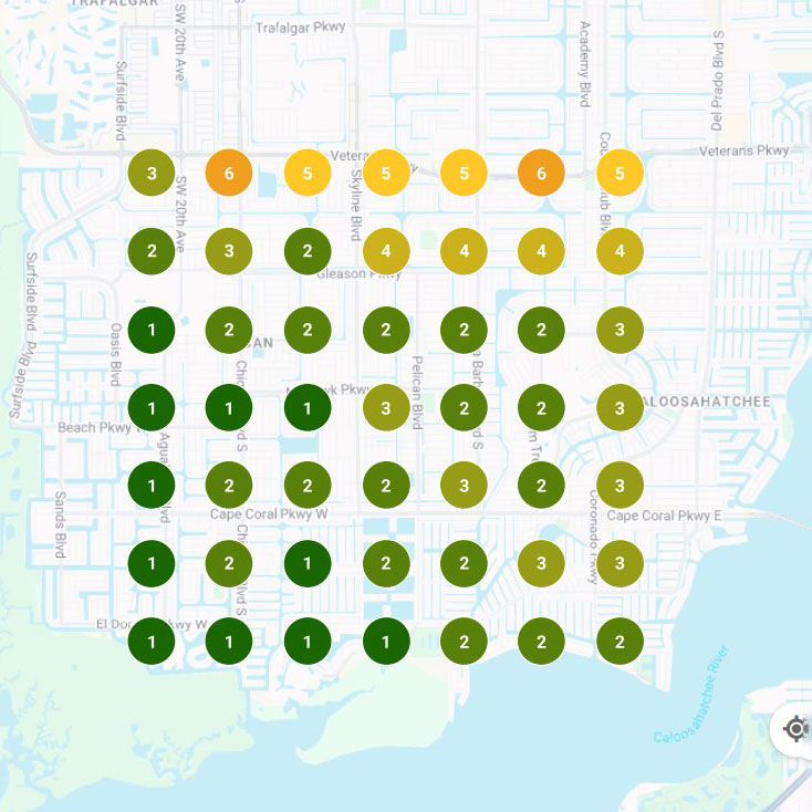 Результаты сканирования точки GBP - GGoldmillio Cleaning