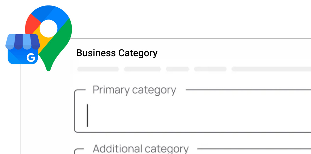 Поле выбора основной категории в настройках GBP